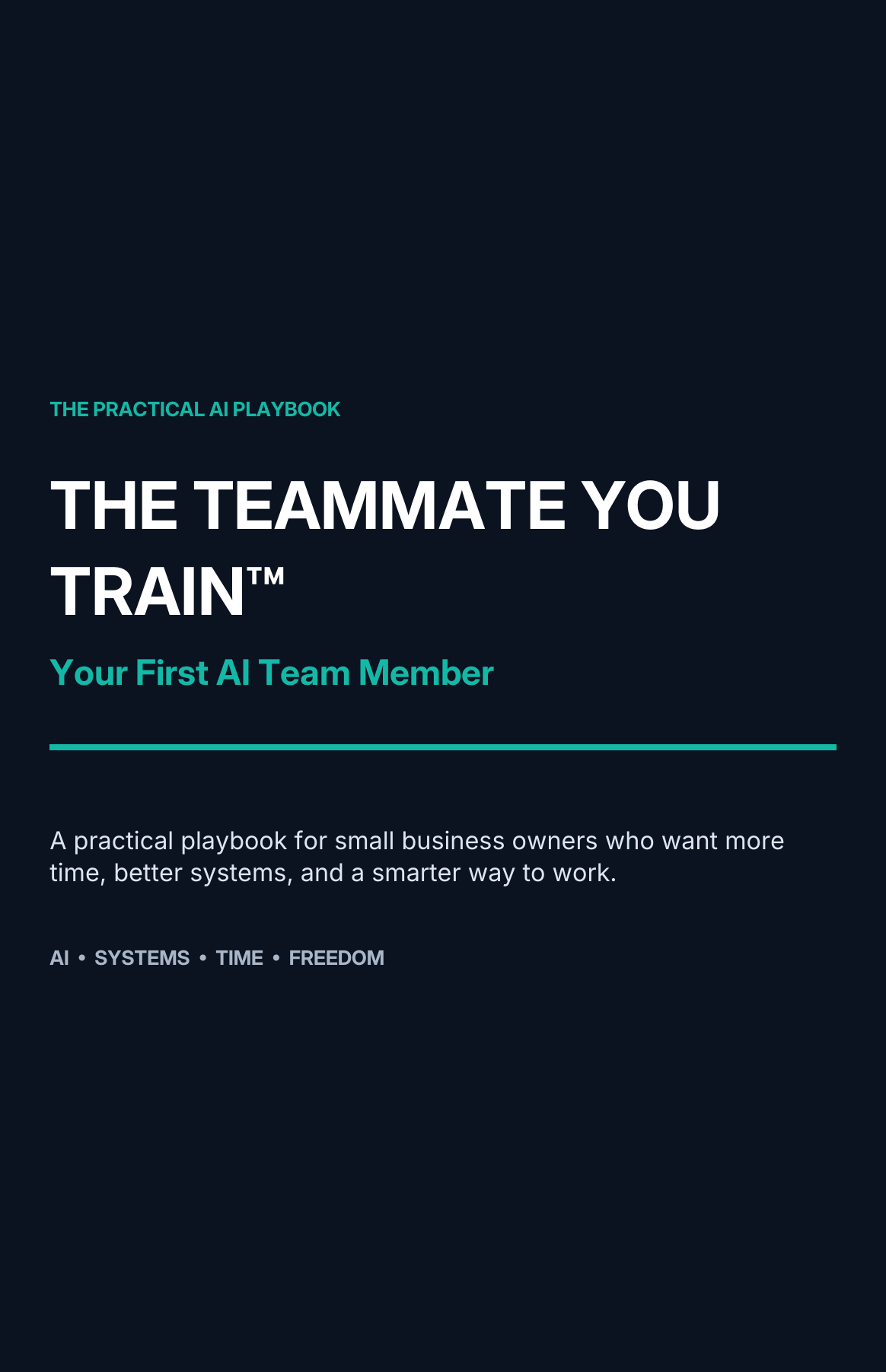 Cover of The Teammate You Train